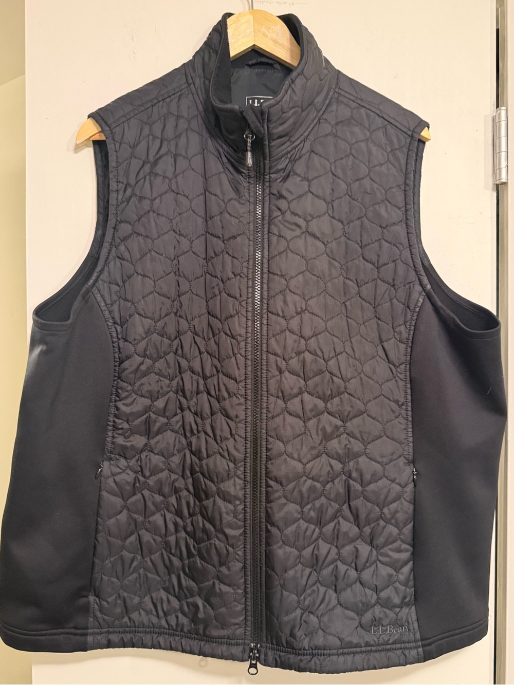 L.L.Bean Women’s 3X Black Quilted Softshell Vest
